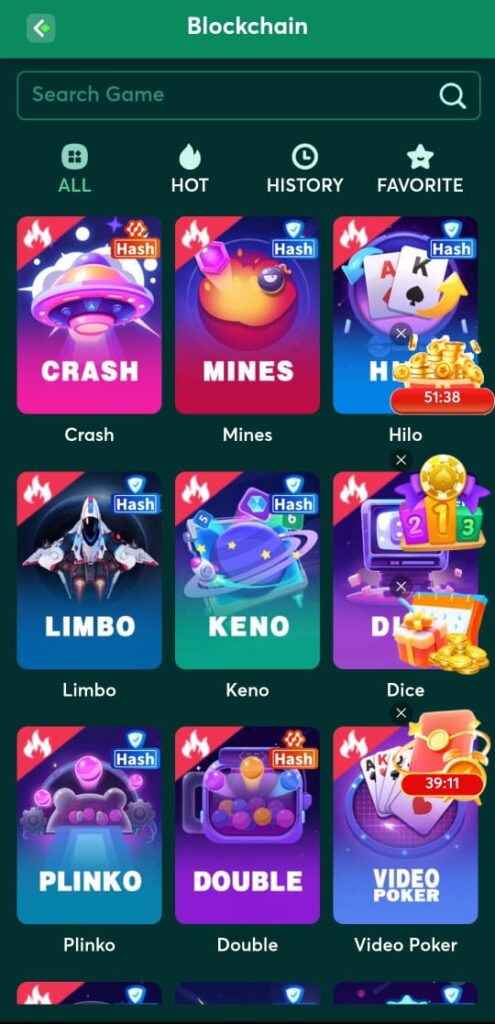 Crash 7 bet Game