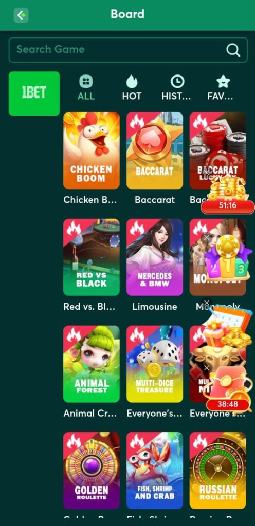 Crash 7 bet Game