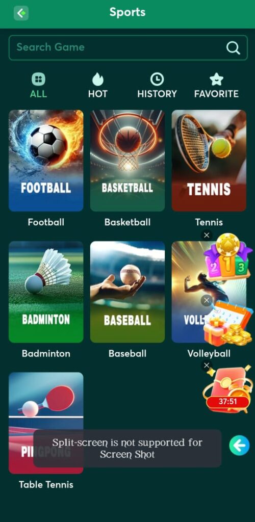 Crash 7 bet Game